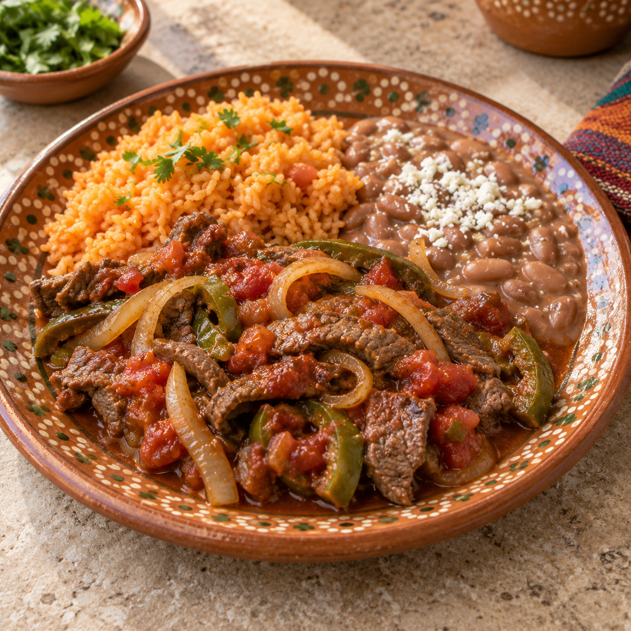 Bistec Ranchero Combo