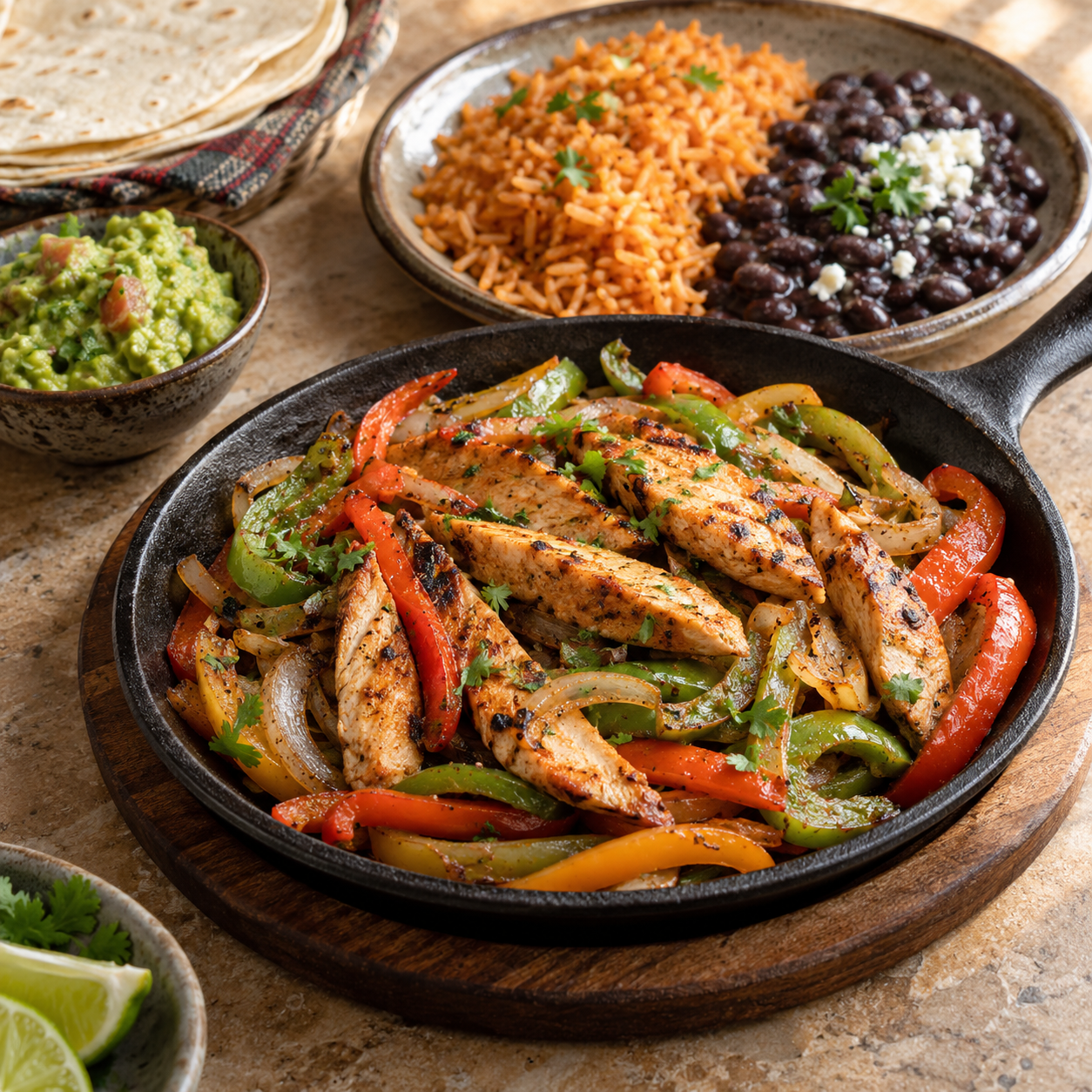 Fajitas de Pollo Combo
