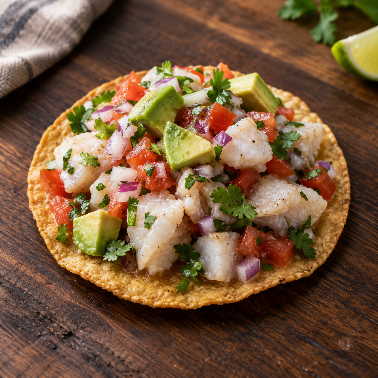 Tostada de Pescado