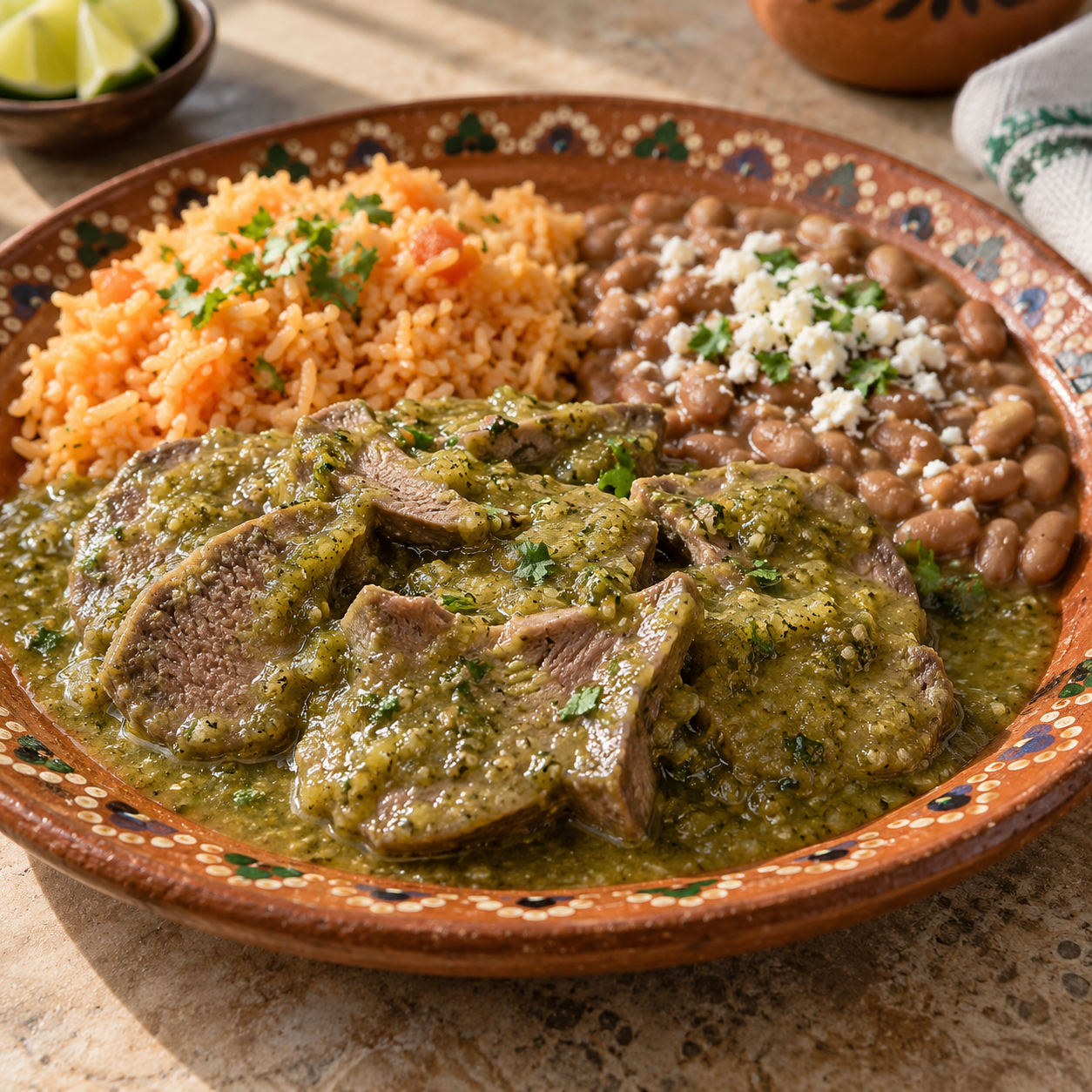 Lengua en Salsa Verde Combo